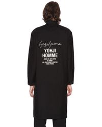 Yohji Yamamoto Black Staff Printed Long Sleeve Shirt for men