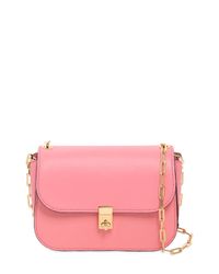 Valentino Pink Chain Details Leather Shoulder Bag
