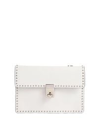Valentino White Mini Micro Studded Leather Shoulder Bag