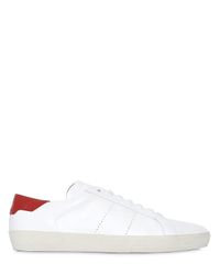 Saint Laurent | White Sl06 Leather Sneakers for Men | Lyst