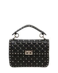 Valentino Black Medium Spike Bag