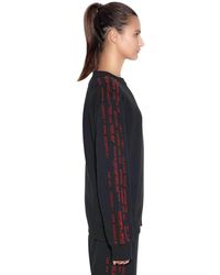 Sweat-shirt en jacquard de coton "aw" Alexander Wang en coloris Black