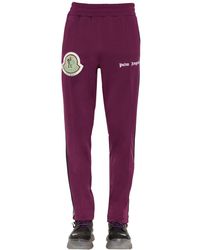 Moncler Genius Leather Palm Angels Techno Sweatpants in Purple for Men -  Lyst