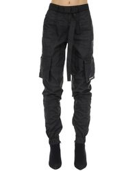 Represent Black Nylon Cargo Pants