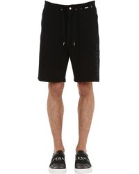 Givenchy Logo Embroidered Cotton Shorts in Black for Men - Lyst