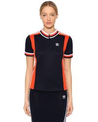 Adidas Originals Osaka Archive Jersey T Shirt In Navy Orange Blue Lyst Adidas Originals Osaka Archive Jersey T Shirt In Navy Orange Blue Lyst