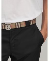 Burberry Belts Men - Up to at Lyst.com