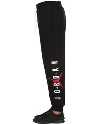 Nike Air Jordan Cotton Sweatpants in Black for Men - Lyst