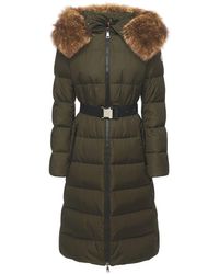 doudoune moncler femme longue noir fourrure