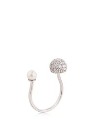 Delfina Delettrez White Anello "sphere"