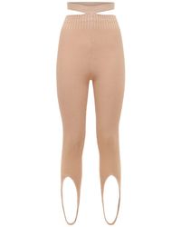 ANDREA ADAMO Viscose Blend Rib Knit 