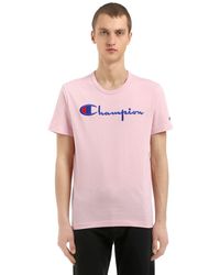 pink champion shirt men