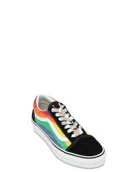vans rainbow drip old skool