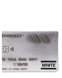 kaos velsignelse Forvent det Off-White c/o Virgil Abloh Credit Card Metal Money Clip in Silver  (Metallic) for Men - Lyst
