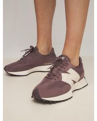 New Balance 327 Suede Mesh Sneakers Lyst