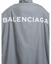 Balenciaga Opera Reflective Rain Coat in Grey (Gray) | Lyst
