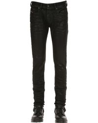 Jeans Skinny De Denim Encerado 17Cm DIESEL de hombre de color Negro | Lyst