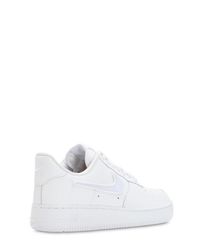 Nike Leather Air Force 1-100 Changeable Logo Sneakers in White | Lyst