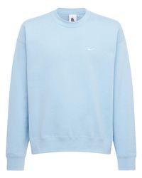 Nike Sweatshirt "solo Swoosh" in Blau für Herren - Lyst