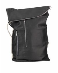Rick Owens Drkshdw Black Woven Backpack for men