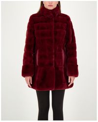 jones new york women's down coat with faux fur hood