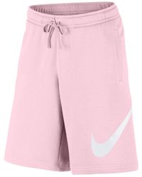 Nike pink sweat shorts Clearance