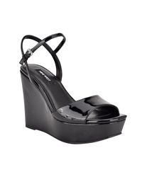 nine west platform wedges