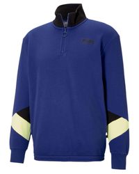 puma men's half-zip pullovers