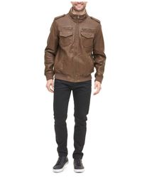 levis leather bomber