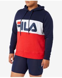 plus size fila hoodie