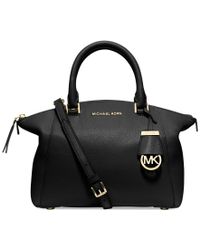 Michael Kors | Black Michael Riley Small Satchel | Lyst