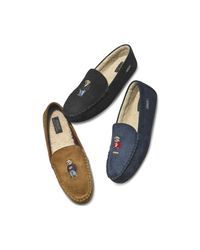 polo bear moccasin slipper