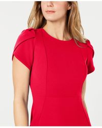 calvin klein tulip sleeve sheath dress