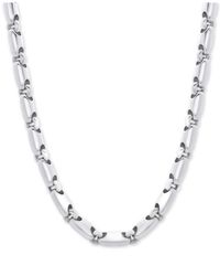 Macy's Polished Rounded Link 24" Chain Necklace In ...