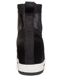 Bebe Sport Charlane Wedge Sneakers In Black Lyst