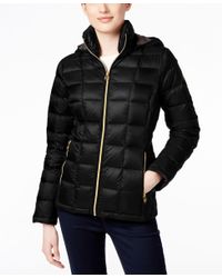 michael kors petite packable down jacket