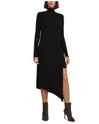 kabrina asymmetrical turtleneck dress