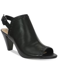 Tahari Elton Slingback Peep toe Sandales in schwarz Lyst Tahari Elton Elton Tahari Slingback Peep toe Sandales in schwarz Lyst 585504