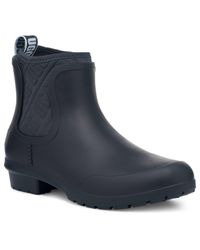 black ugg rain boots