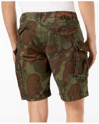 Superdry Cotton Core Lite Parachute Shorts in Green for Men - Lyst