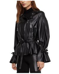 max azria leather jacket