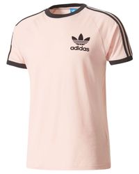 adidas Originals T-shirt - Vapour Pink & Black for - Lyst
