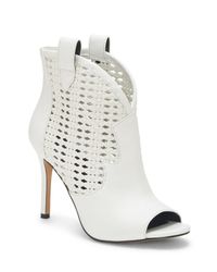 peep toe western booties