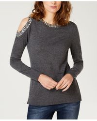 macys cold shoulder sweaters