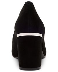 macys block heel pumps