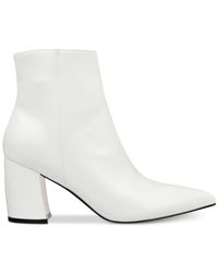 white marc fisher booties
