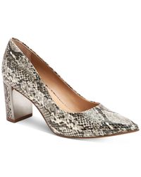 macys block heel pumps