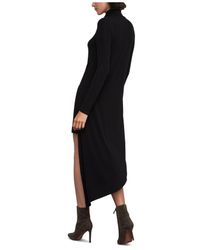 kabrina asymmetrical turtleneck dress