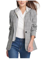 dkny plaid blazer