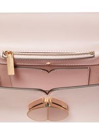 nicola faux fur twistlock chain wallet